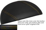 YELLOW STITCH FITS  BMW Z3 1995-2003 SPEEDO GAUGE HOOD LEATHER SKIN COVER ONLY