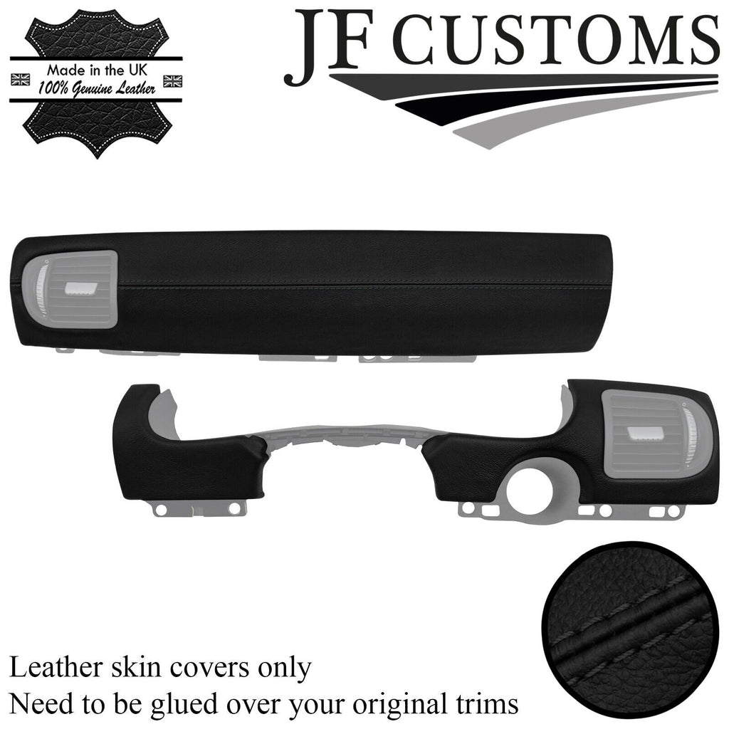 BLACK STITCH LEATHER DASHBOARD TRIM COVERS FOR PORSCHE CAYENNE 955 MK1 03-10