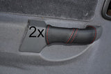 red stitch FITS FORD SIERRA RS 4X4 COSWORTH 2X FRONT DOOR HANDLE COVERS