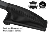 BLACK & BLACK STRIPE LEATHER HANDBRAKE GAITER FITS VAUXHALL OPEL ADAM 2012-2018