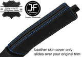 BLUE STITCH TOP GRAIN LEATHER HANDBRAKE HANDLE COVER FITS DODGE VIPER 92-98