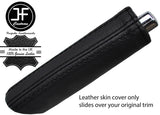 BLACK STITCH LEATHER HANDBRAKE HANDLE COVER FITS SKODA OCTAVIA 2009-2013