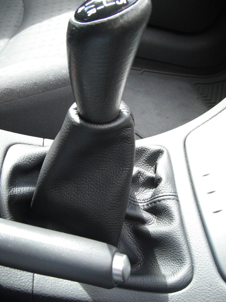 FITS RENAULT LAGUNA MK2 GEAR GAITER REAL LEATHER NEW 2001-2004 BLACK STITCH