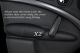 RED STITCH 2X PANTHER DOOR ARMREST LEATHER COVER FITS BMW MINI COUNTRYMAN R60