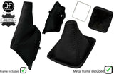 BLACK BLACK LEATHER GEAR + HANDBRAKE + FRAMES FOR TOYOTA JZX 100 CHASER 96-00