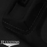 FOR FORD SIERRA COSWORTH RS 4X4 90-92 BLACK STITCH SUEDE GEAR SURROUND + FRAME