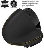 YELLOW STITCH SPEEDO CLUSTER HOOD LEATHER COVER FITS SMART FORTWO 451 07-14