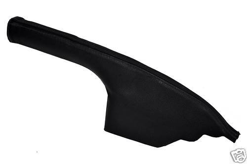 FITS VW POLO MK6 LEATHER HANDBRAKE GAITER BLACK ST02-06 CUSTOM NEW MADE IN UK