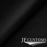 BLACK ITALIAN LEATHER 2X CAR KEY HOLDER PROTECTOR FOR AUDI Q2 2016-2022