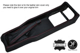 RED STITCH CENTER CONSOLE + HANDBRAKE LEATHER COVERS FITS ALFA ROMEO SPIDER 105