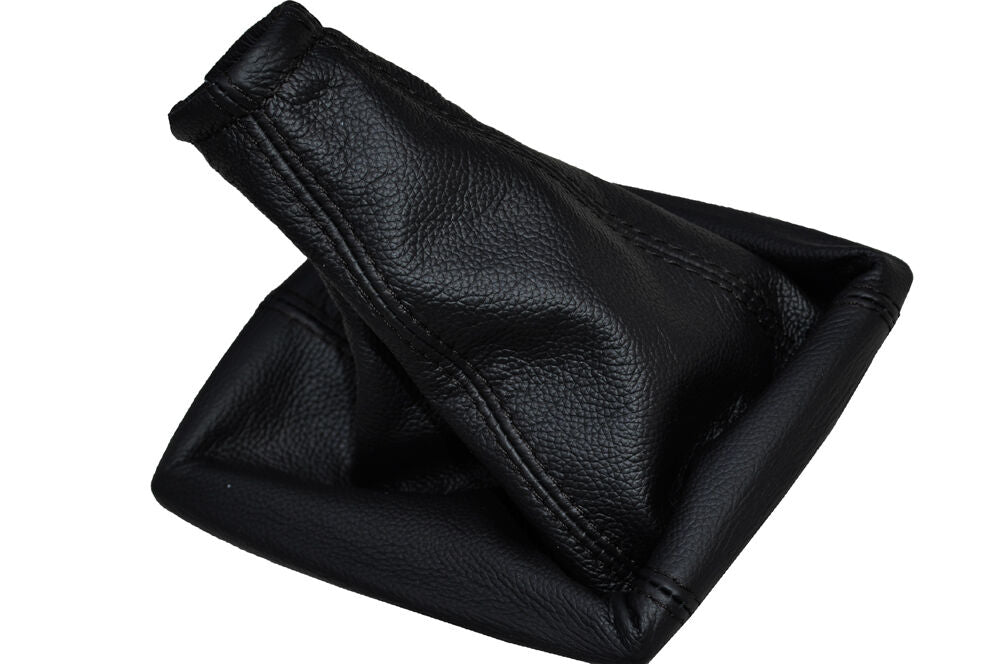 BLACK DOUBLE STITCH  FITS VAUXHALL OPEL VECTRA C 02-08 SIGNUM  LEATHER GAITER