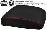 RED STITCH TOP GRAIN LEATHER ARMREST LID COVER FITS NISSAN PATROL Y61 97-13