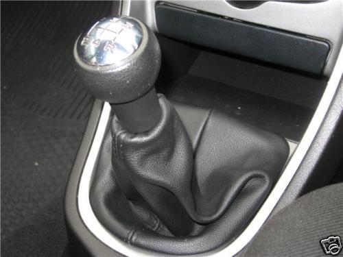 FITS PEUGEOT 307 GEAR GAITOR BLACK LEATHER QUALITY CUSTOM NEW MADE IN UK