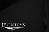 BLACK STITCH LEATHER 2X TOP DOOR CAPPINGS COVERS FOR AUDI A3 8V 13-20 3DR