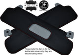 RED STITCHING 2X SUN VISORS LEATHER COVERS FITS CHRYSLER CROSSFIRE 2003-2008