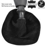 BLACK STITCHING REAL SUEDE MANUAL GEAR GAITER FITS VAUXHALL VIVARO 2015-2018