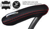 RED STITCH REAL LEATHER HANDBRAKE HANDLE COVER FITS VAUXHALL OPEL MOKKA 12-18