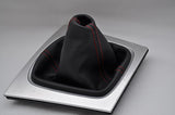 FITS AUDI A3/S3 2004-2011 red stitch LEATHER GEAR GAITER CUSTOM NEW MADE IN UK