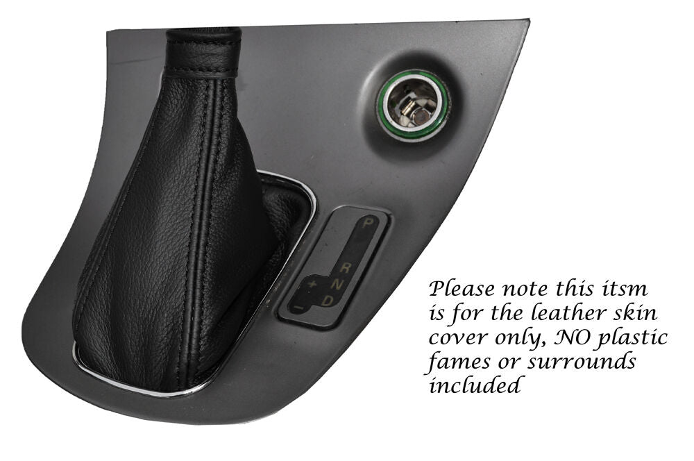 FITS ALFA ROMEO 166 1998-2003 AUTO AUTOMATIC GEAR GAITER LEATHER BLACK