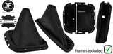 BLACK STITCH LEATHER GEAR +HANDBRAKE GAITER + FRAME FOR NISSAN PATHFINDER 05-12