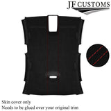 RED STITCH BLACK LUXE SUEDE HEADLINER COVER FITS AUDI A4 B8 08-12 SALOON