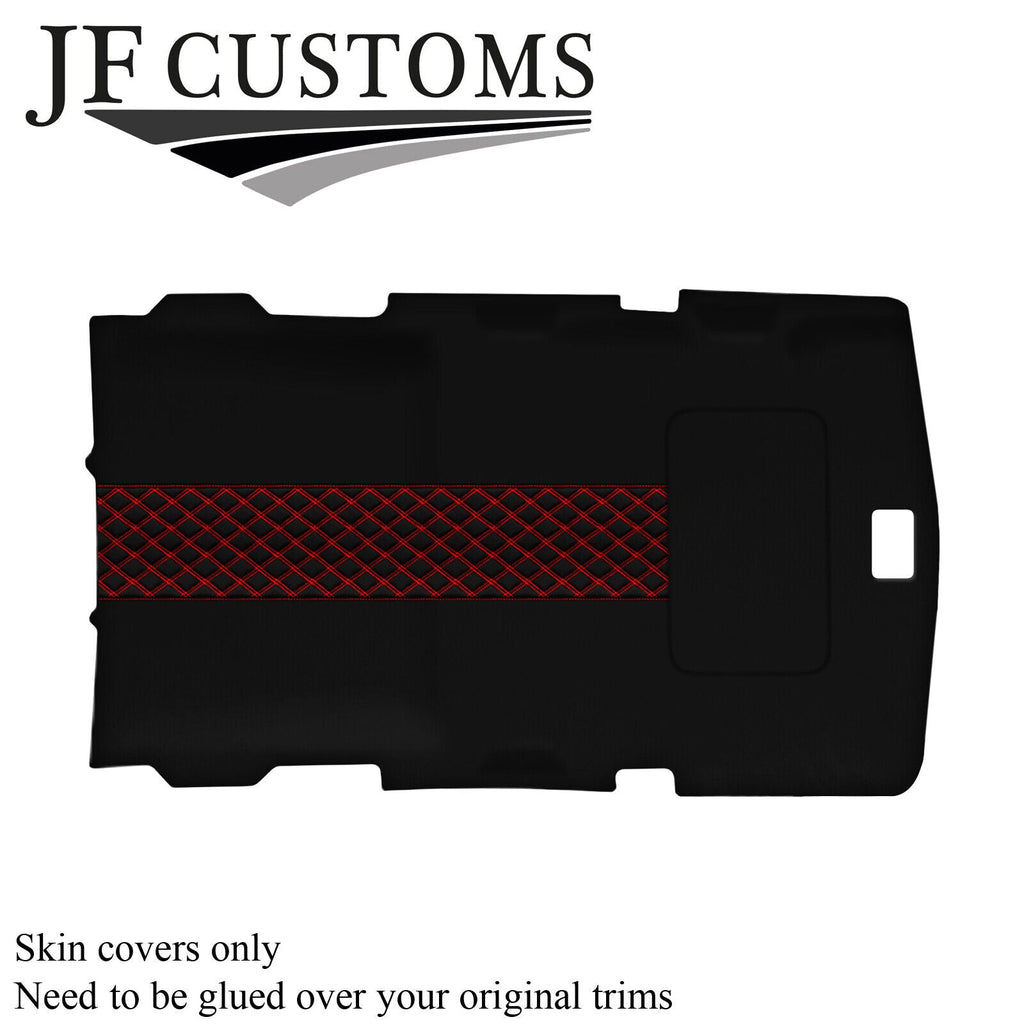 RED STITCH LUXE-SUEDE SUNROOF HEADLINER COVER FITS HUMMER H2 02-09 STYLE 3