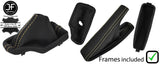 SAND STITCH LEATHER GEAR HANDBRAKE + PLASTIC FRAME FOR BMW E46 99-05 AUTOMATIC