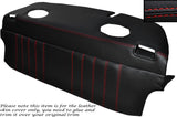 RED STITCH PARCEL SHELF BACK REST LEATHER SKIN COVERS FITS PORSCHE 911 964