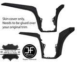 BLACK STITCH CENTER CONSOLE DASHBOARD TRIM LEATHER COVERS FITS FORD C MAX 11-19