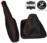 RED STITCHING LEATHER GEAR & HANDBRAKE GAITER FITS AUDI 100 C4 1991-1994