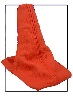 FITS ROVER 200 AND  25 GEAR GAITER RED LEATHER NEW CUSTOM NEW MADE IN UK