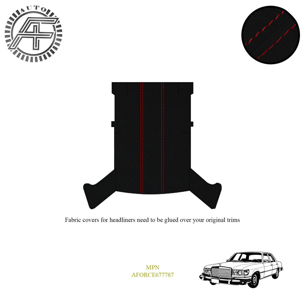 LUXE SUEDE HEADLINER COVER FITS MERCEDES W116 4-DOOR SEDAN 1972-1980