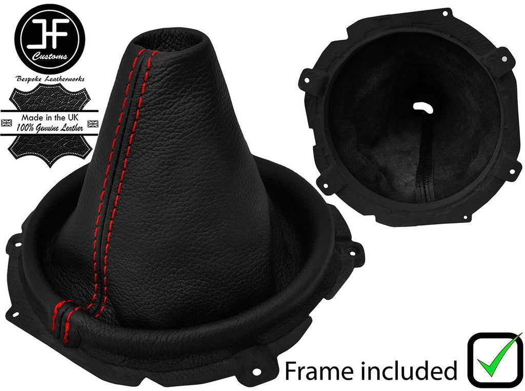 RED STITCH LEATHER GEAR WITH PLASTIC FRAME FOR KIA MAGENTIS OPTIMA MK2 07-10