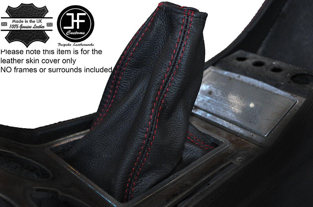 RED STITCHING LEATHER GEAR GAITER FITS ALFA ROMEO BERLINA 1750 CUSTOM NEW