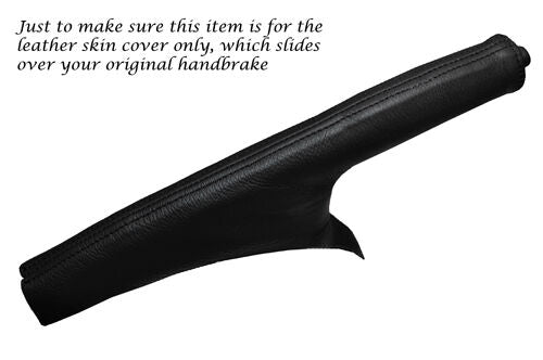 BLACK STITCHING FITS NISSAN JUKE 2010-2013 + LEATHER HANDBRAKE GAITER ONLY