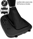 BLACK STITCH TOP GRAIN LEATHER AUTOMATIC GEAR GAITER FOR SEAT LEON MK2 05-09