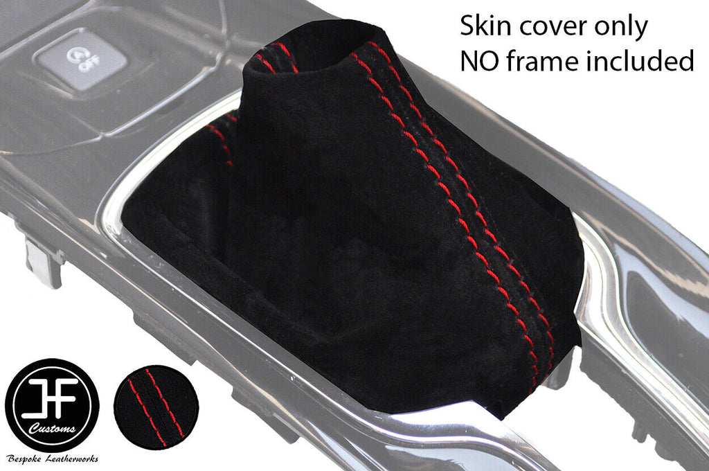 RED STITCH SUEDE MANUAL GEAR GAITER FITS HONDA HR-V HRV 2014-2019 CUSTOM NEW