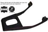 RED STITCH AIR CON GEAR SURROUND LEATHER COVER FITS BMW 5 SERIES E28 81-87