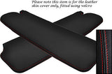 RED STITCHING 2X SUN VISORS LEATHER SKIN COVERS FITS SUNBEAM ALPINE CUSTOM NEW