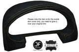 YELLOW STITCH SPEEDO GAUGE HOOD SUEDE COVER FITS MAZDA MX5 MK2 NB 1998-2005