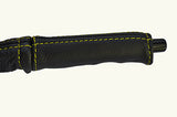 yellow stitch FITS PORSCHE 911 63-90  LEATHER HANDBRAKE HANDLE COVER ONLY