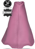 PINK LEATHER FITS PEUGEOT 206 206 CC 1998-2012 GEAR GAITER REAL LEATHER