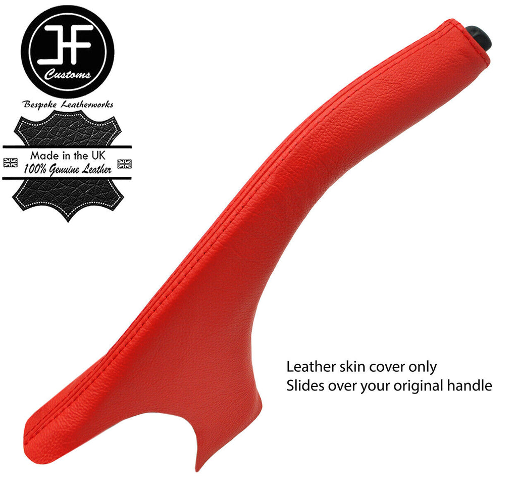 RED REAL LEATHER HANDBRAKE GAITER COVER FITS JEEP GRAND CHEROKEE 1999-2005