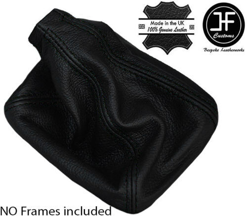 BLACK STITCH REAL LEATHER MANUAL GEAR GAITER FITS SAAB 9-3 93 1998-2002