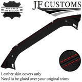 RED STITCH ITALIAN LEATHER HALO ROOF TRIM COVERS FITS CORVETTE C4 84-96