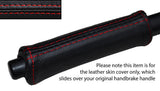 RED STITCH HANDBRAKE HANDLE LEATHER SKIN COVER FITS SMART FORTWO 451 07-14