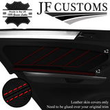 RED STITCH LEATHER 4X DOOR TRIM ARMREST COVERS FOR MERCEDES ML W164 05-11 JF2