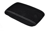 white stitch FITS MITSUBISHI EVO 7 8 9 SUEDE ARMREST COVER CUSTOM NEW MADE IN UK