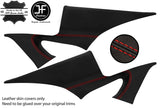 RED STITCH REAR QUARTER C PILLAR LTHR COVER FOR HONDA CIVIC MK10 X 17-21 4 DR