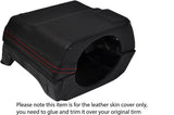 RED STITCH STEERING SHROUD LEATHER SKIN COVER FITS TOYOTA MR2 MK1 AW11 84-90